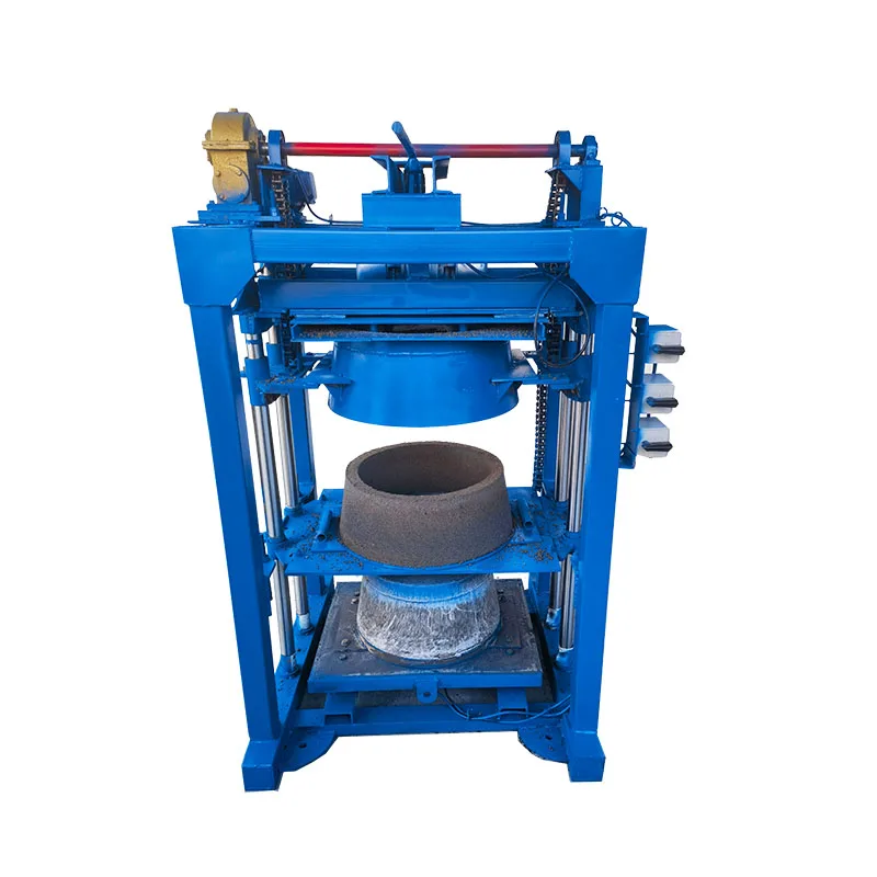 Semi-automatic concrete manhole molding machine cement well pipe making machine