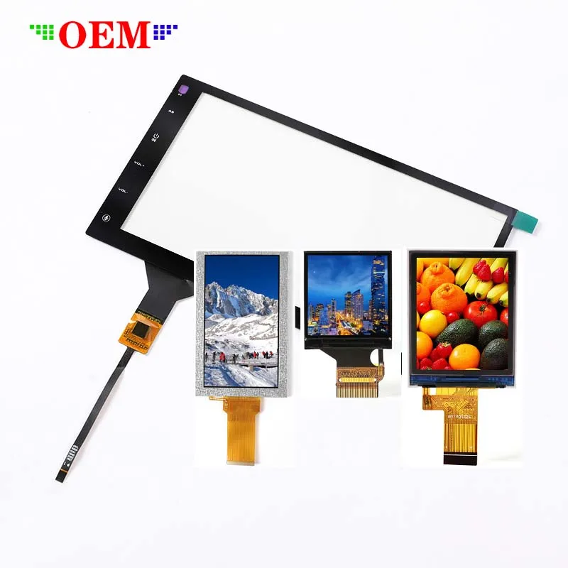 Capacitive multi touch panel display 1.3 1.54 1.44 1.77 2.4 2.8 3.5 4.3 5 7 8 10.1 inch MIPI/SPI/RGB tft IPS touch screen lcd