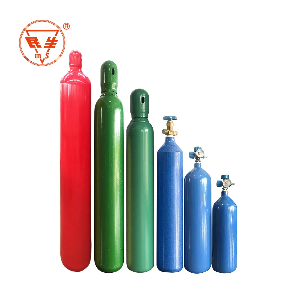 H2 O2 Co2 N2 Ar2 He2 Seamless Gas Cylinders