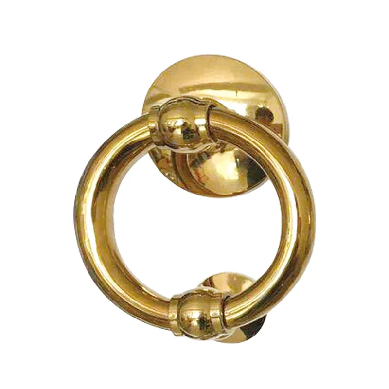 Antique  Brass custom animal  lion head antique ring pull black  door knocker