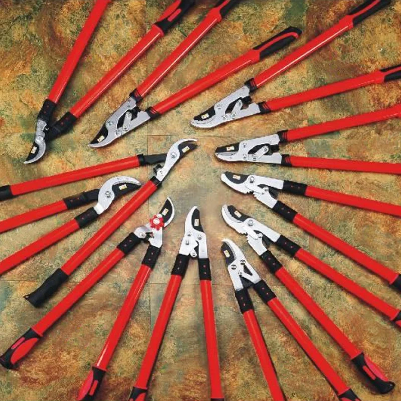 Stainless Steel Blade Garden Lopper and Hedge Shears Round Telescopic Steel Handle Pruner Pruning Tools Clipper Secateurs