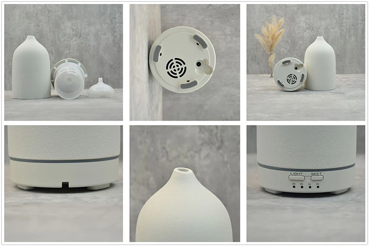 Difuser Ceramic Customised Succulent Diffusor Difusor Flor Ceramica Prata Flower Oil Diffuser Mini Scent Radiator Humidifier Car