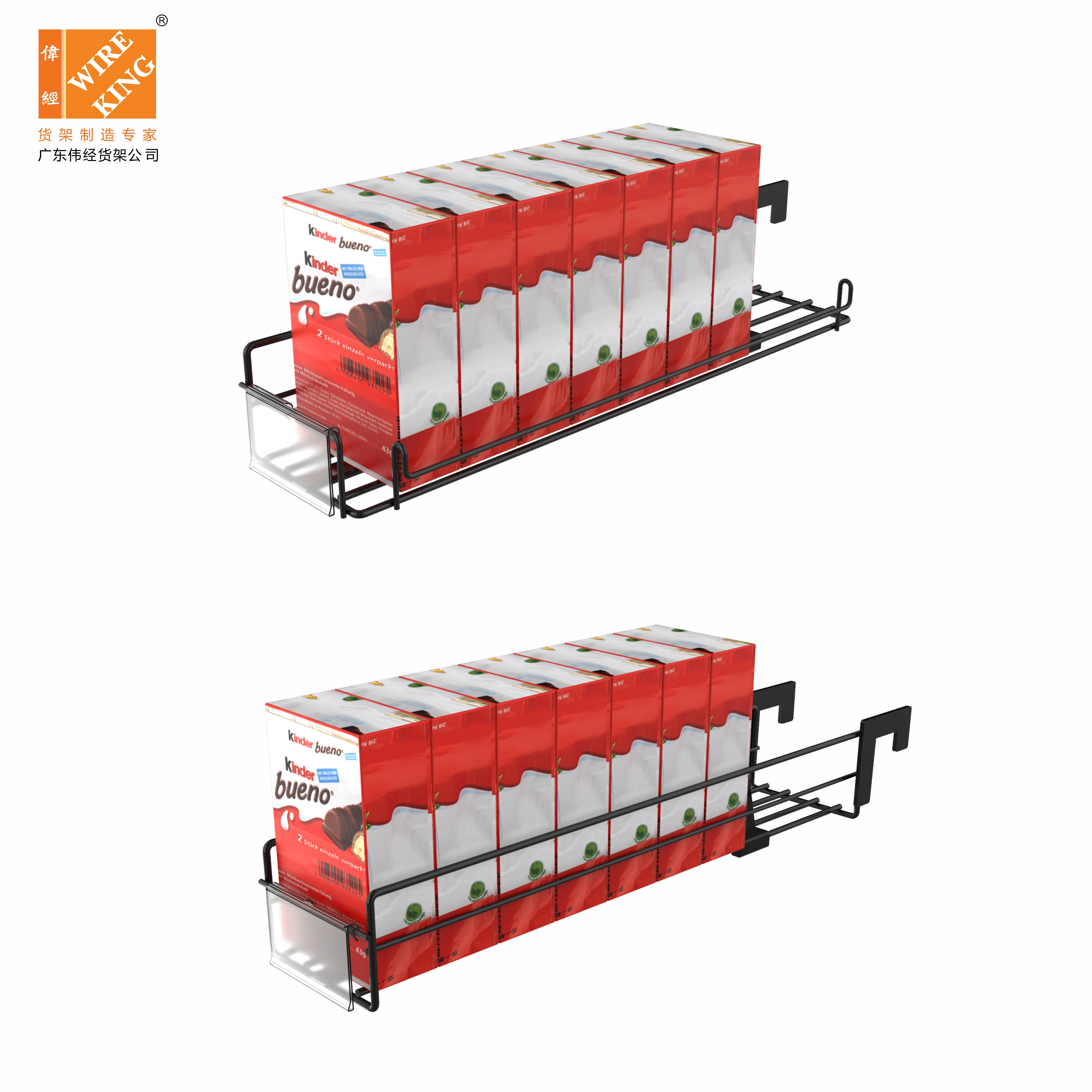 Supermarket Automatic Spring Loaded Shelf Pusher Retail Convenience Store Shelf Dividers Pusher Rack System