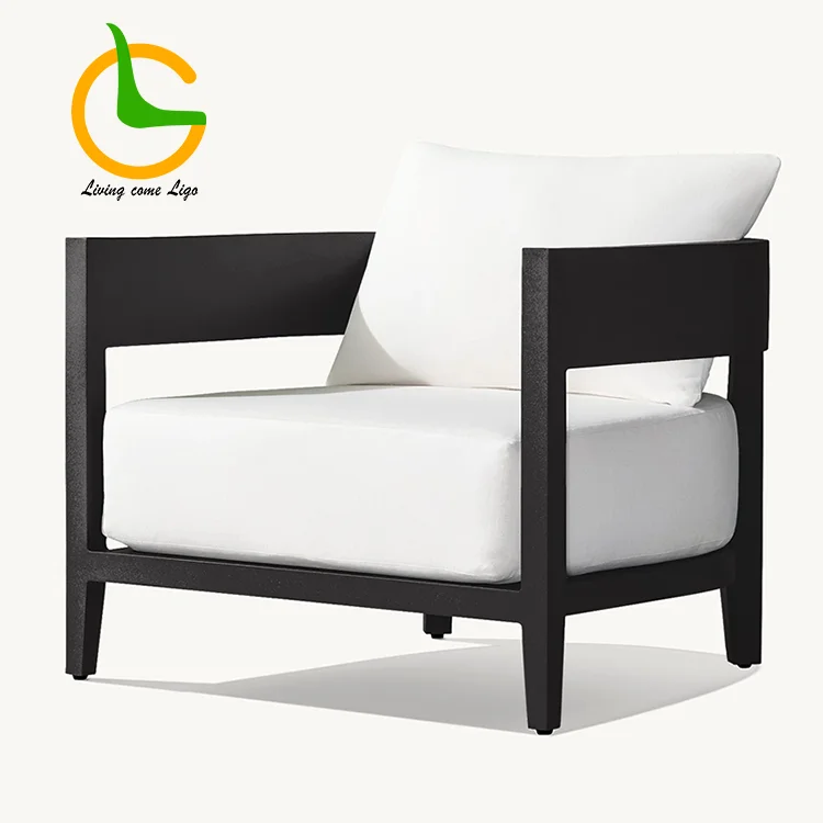 Luxury Aluminum Patio Outdoor Sofa Set Living Room Application Elegant Courtyard Outdoor Furniture Set Backyard Furniture