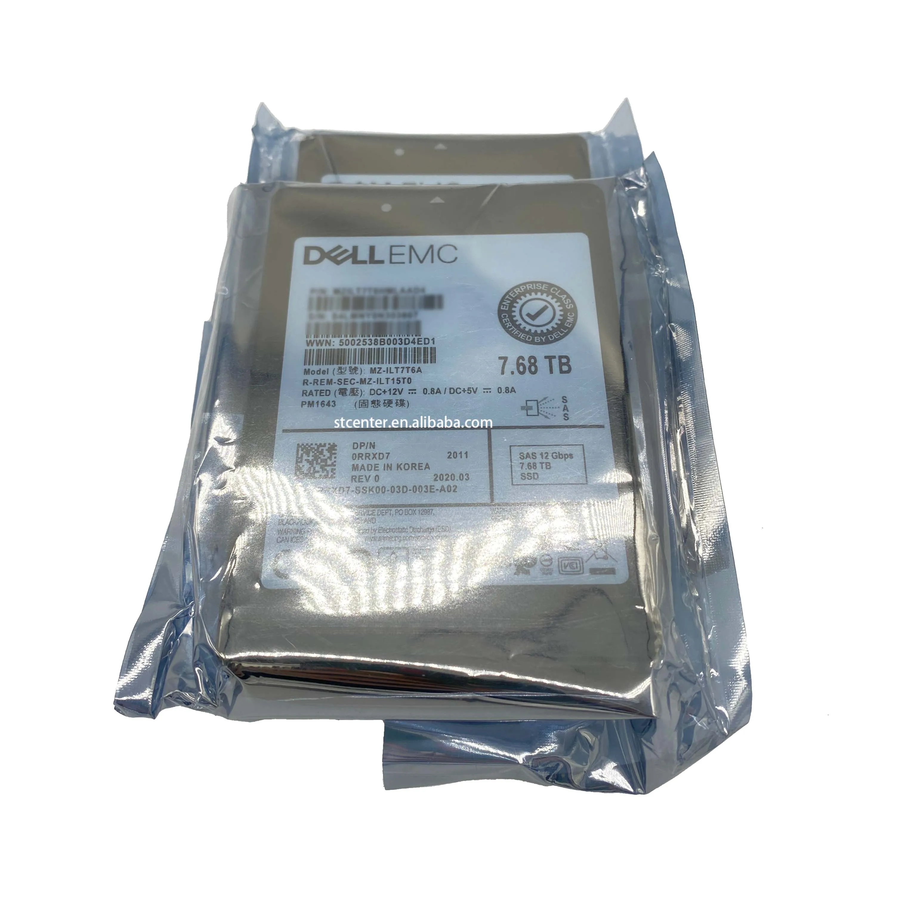 100% brand new original Dell ssd sas hard disk 15.36T 7.68tb server ssd