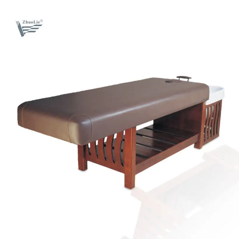 two in one hair shampoo chair washing bed for beauty salon