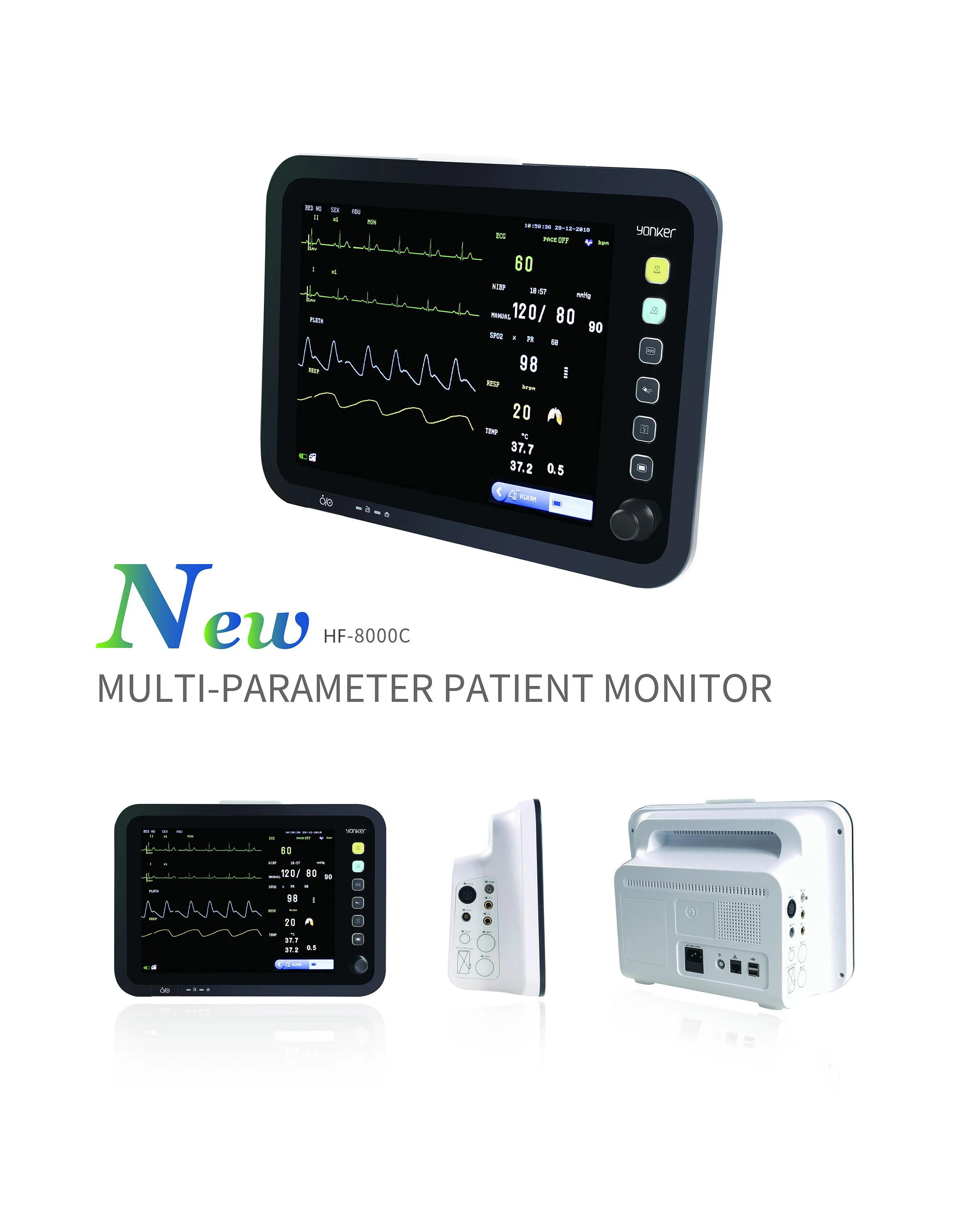 Multiparameter Monitor Surgical Medical ECG Monitor Hospital