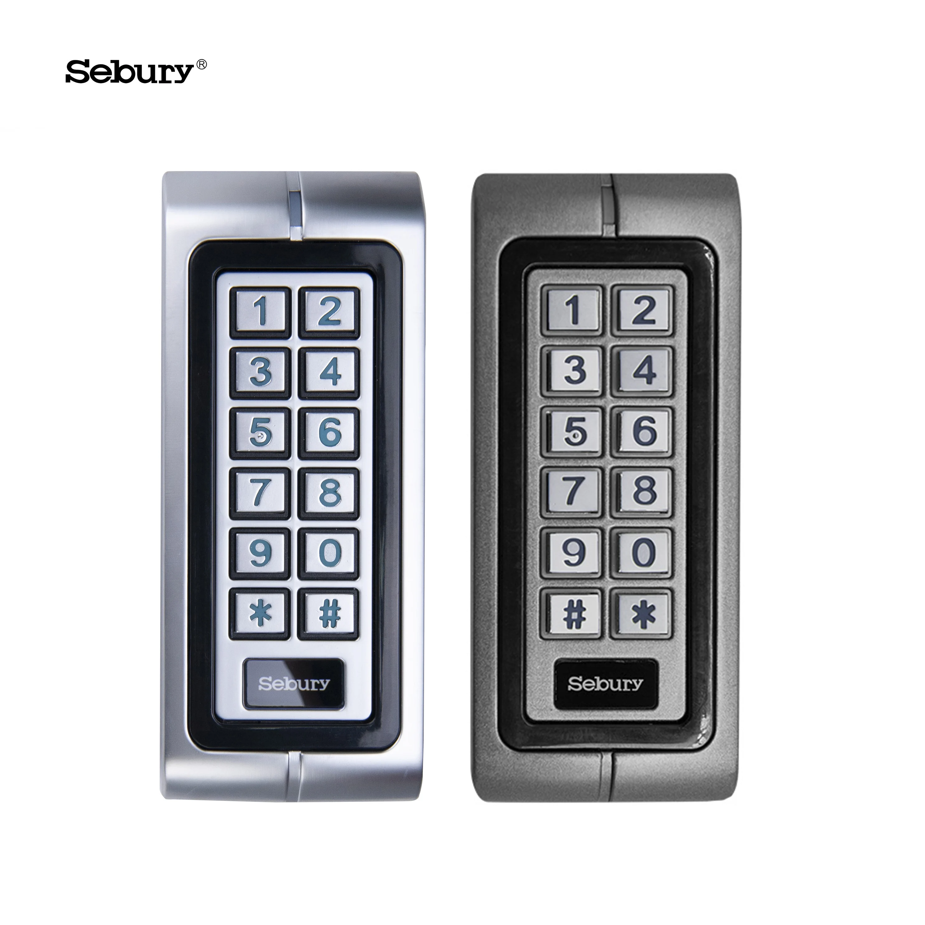 Sebury IP68 RFID Reader Metal Access Control Reader WG26 WG34 Metal Shell Outdoors Applied RFID Keypad Card Reader