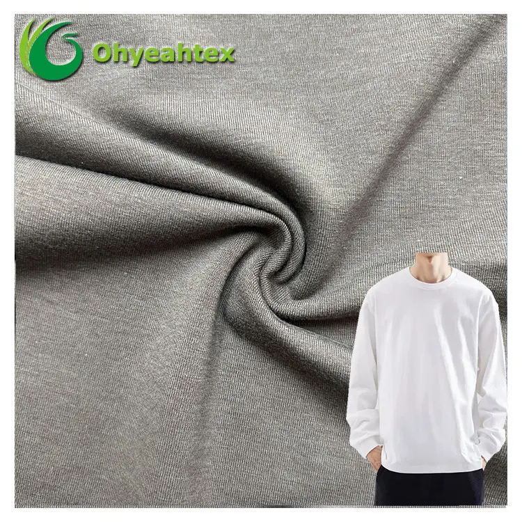 Anti-Bacteria Comfortable And Sustainable Bamboo Cotton Fabric Organic With Fpandex For T-shirts