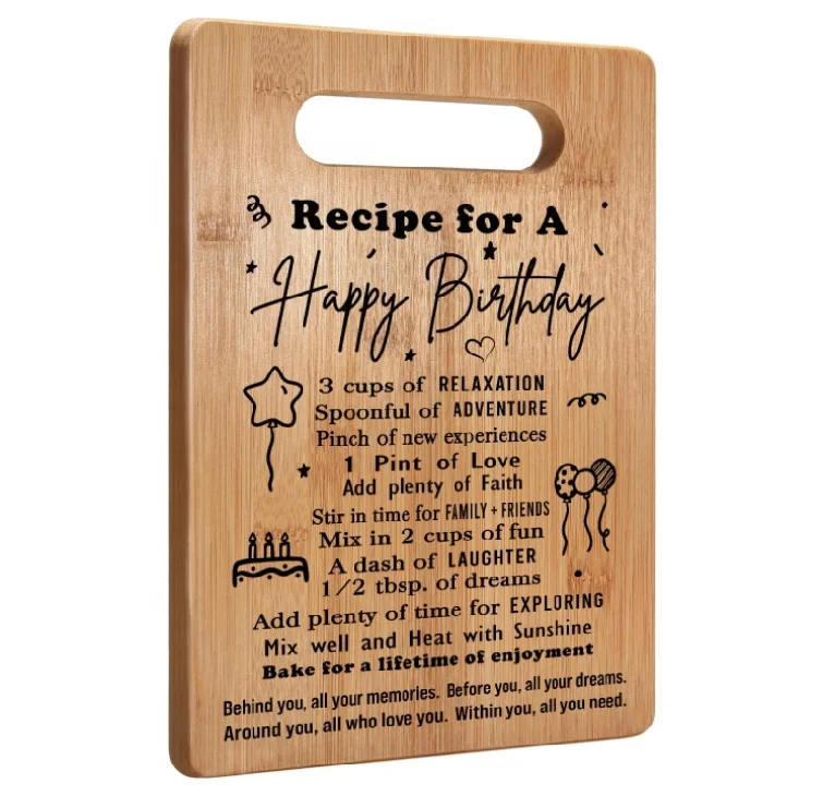 Birthday Decorations Birthday Gifts for Women Men Happy Birthday Cutting Board