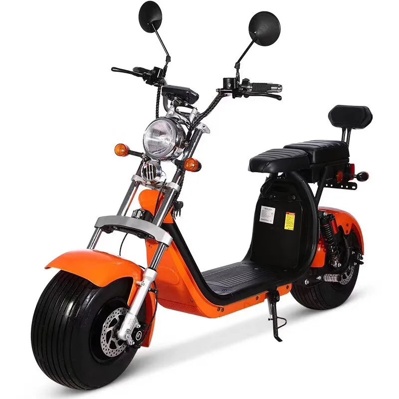 Factory EEC COC 60V 20Ah E Scooter Lithium Battery Adults Electric Bike Citycoco 2 Wheel Fat Tire Scooter Motorcycles