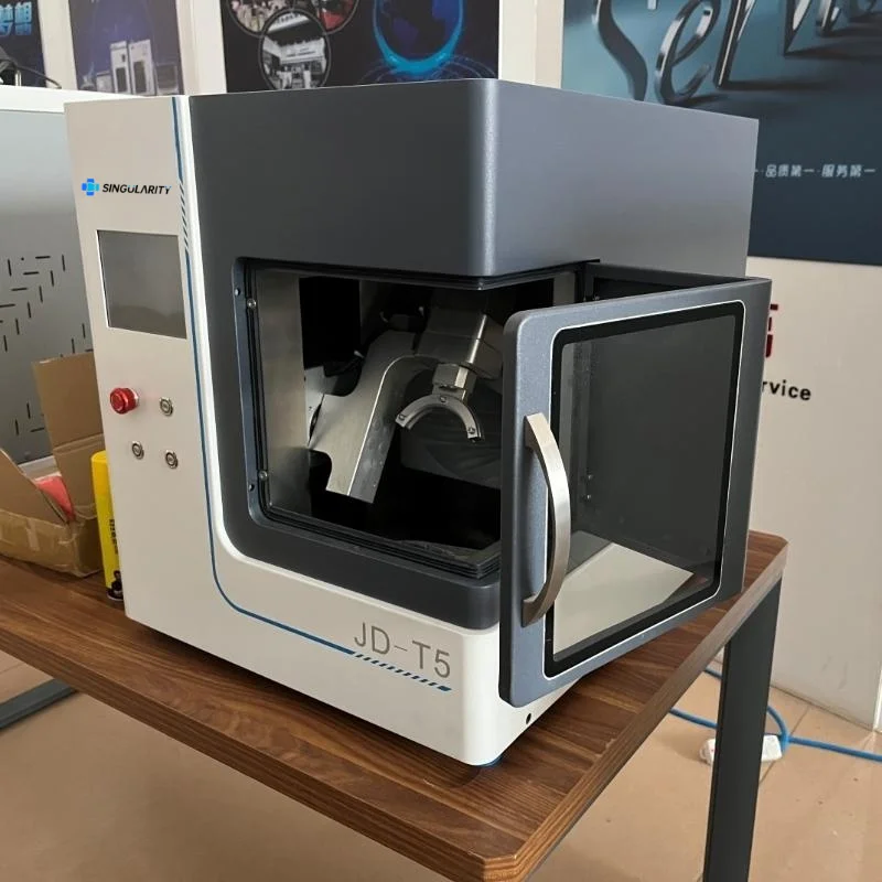 Zirconia Dental Crown 5 Axis Cnc Cad Cam Milling Machine Wooden Case CE Dental Equipment Clinic Upcera A52 Milling Machine 1set
