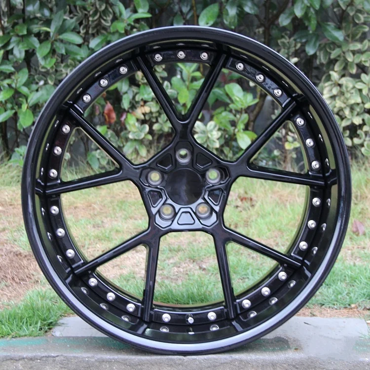 Wheelux custom high quality forged alloy passenger car wheels 2 Piece Forged 5 Spoke Concave Alloy rims 18 19 20 inch for bmw