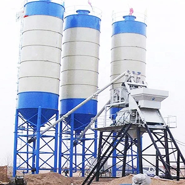 HZS75 Stationary Concrete Batching Plant For Construction Industry