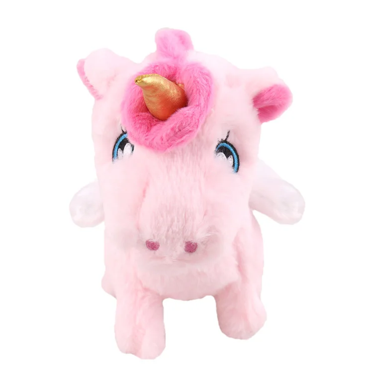 New Arrival Stuffed Animal Toys Children Toys Interactive Walking Unicorn for Kids Music Plush Cute Electronic Plush Toy
