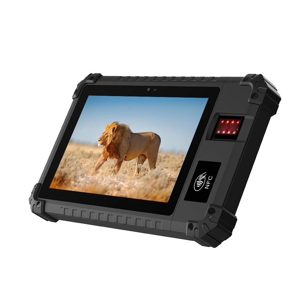 Промышленный Прочный планшет RB80, 10 дюймов, с идентификацией по отпечатку пальца, nfc, водонепроницаемые Планшеты android, оборудование для презентаций