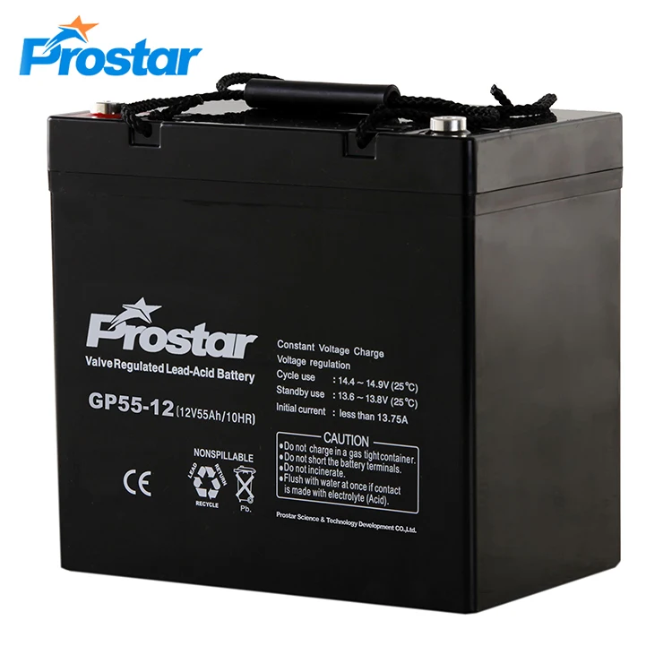 GP55-12 12V55AH/10HR UPS обратно хранение ибп 12v 55ah свинцово-кислотный аккумулятор