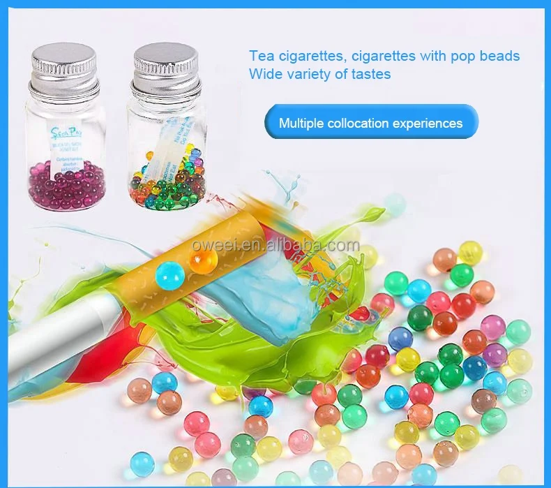 Factory Direct Sale Cigarettes Flavored Aroma Capsules Smoking Filter Menthol Cigarettes Blasting Ball Beads