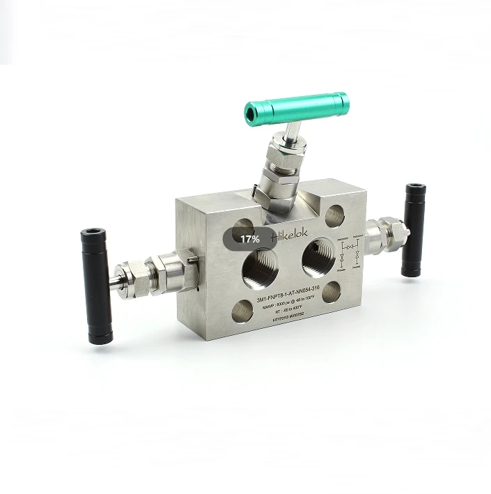 Swagelock Type SS316 Instrumentation 2 3 5 Way Pressure Transmitter Manifolds