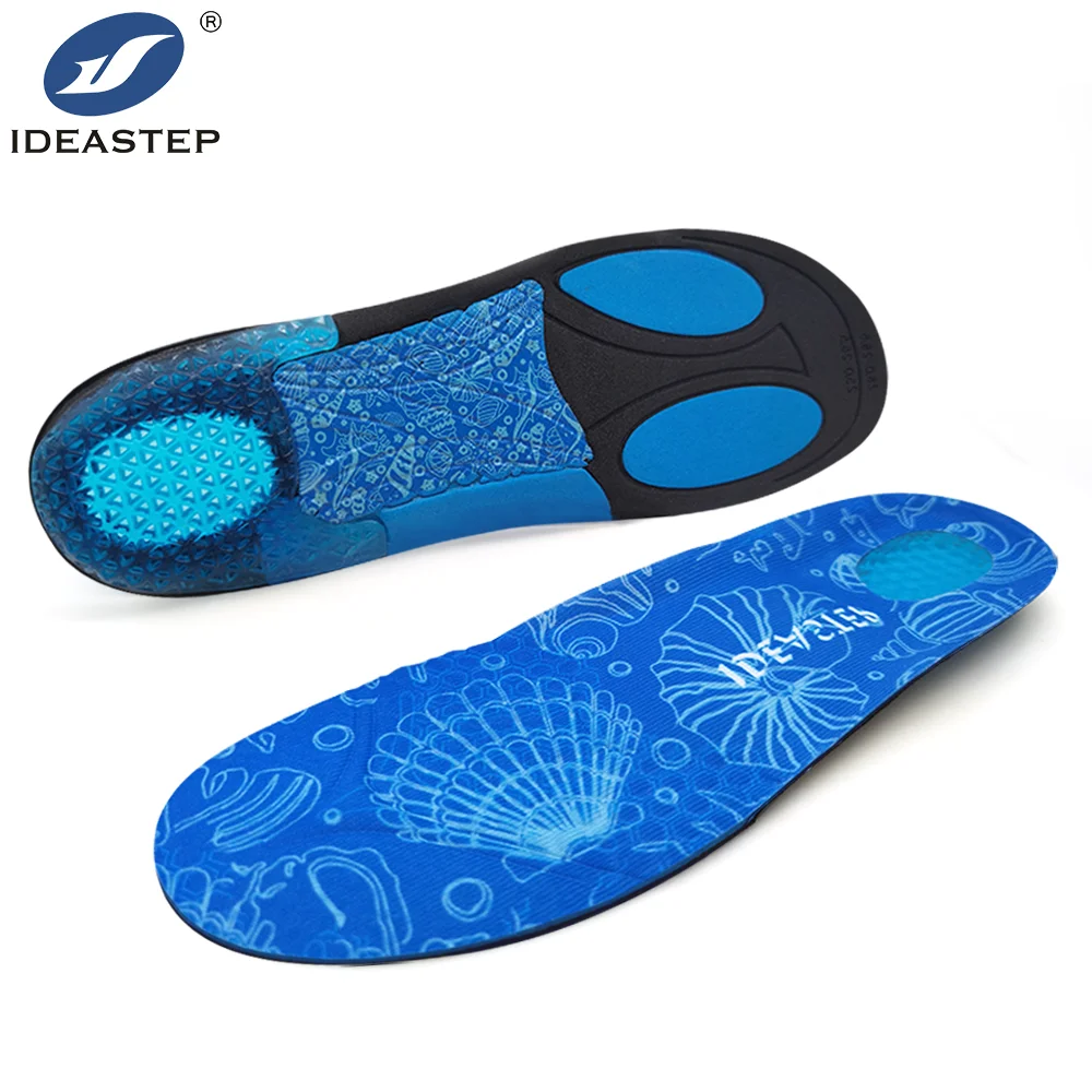 PP Shell Heel Cup Hiking Muscle Training Badminton Pain Relief Runinng Insoles For Shoes Sports Sport Insole