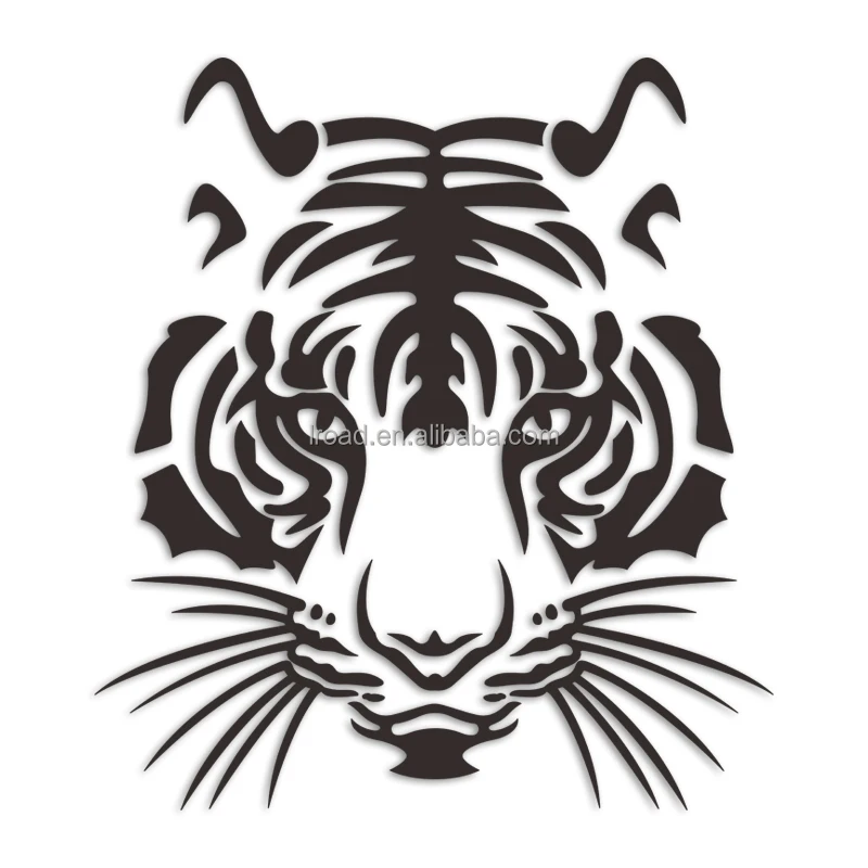 Tiger sticker 3D three-dimensional entrance porch wall sticker living room wall decorations gym decoration sports