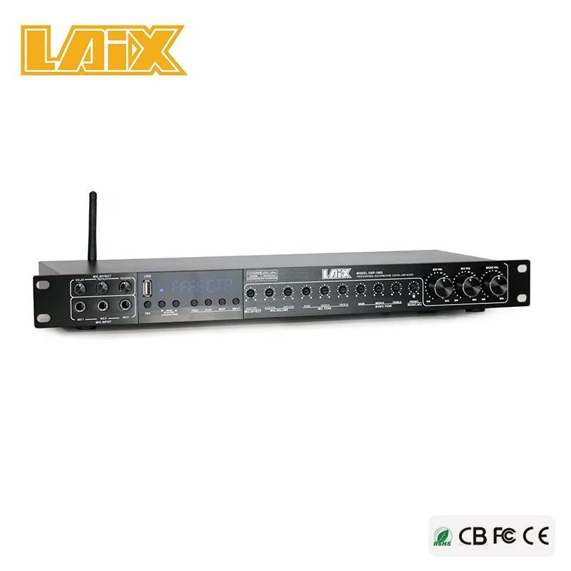  Laix LX-T8 Цифровой караоке-процессор студийный мастер-миксер со звуком Профессиональная музыка для диджея реверберация эффекты