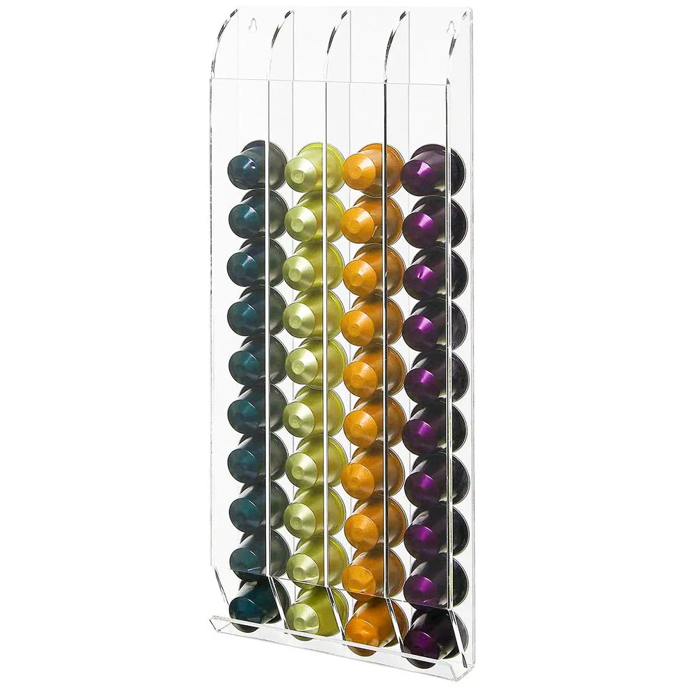 Wall Mounted Acrylic Nespresso Coffee Display Holder