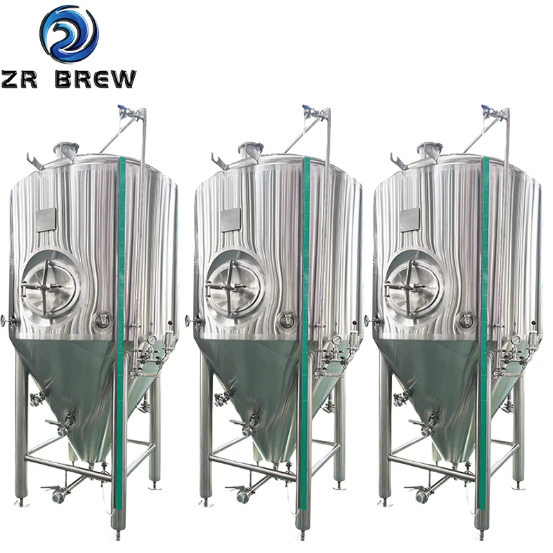beer storage tank fermenter 15bbl 20bbl 10bbl Stainless Steel Cool Jacketed Beer Fermenter Fermentation Tank With Insulation