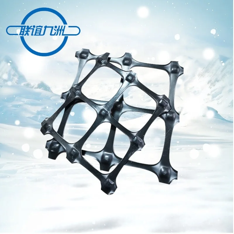 Geogrid manufacturers sell pp plastic, glass fiber and  pet polyester biaxial geogrid for mine and road foundation reinforcement