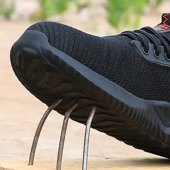 Indestructible Anti-Smashing Steel Toe Shoes for Men Lightweight Safety Work Shoes