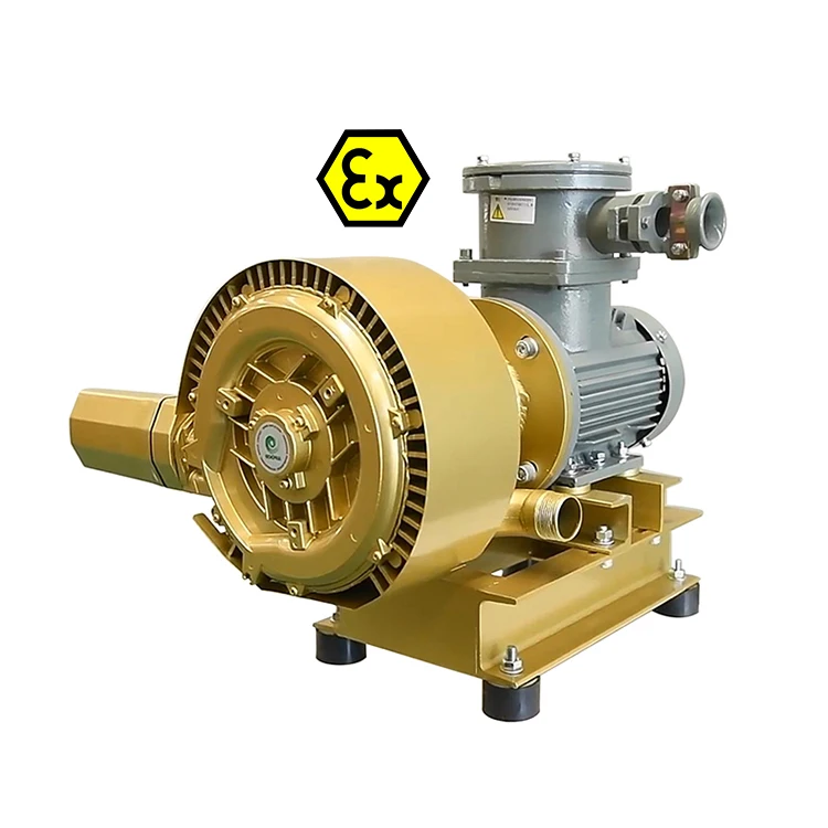 Индивидуальные небольшие взрывозащищенные регенеративные воздуходувки высокого давления с взрывозащищенной отметкой