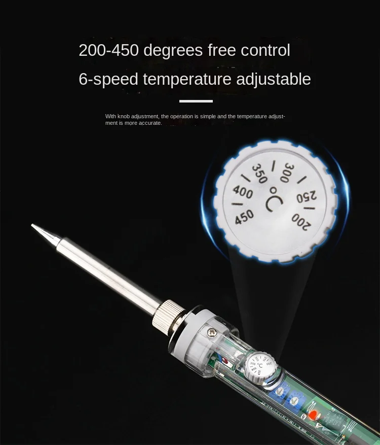 907 Thermostat electric soldering iron internal heated 60W Constant temperature soldering iron welding set