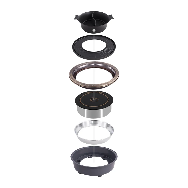 AOBL manufacturer wholesale price stainless steel commercial restaurant barbecue hot pot stove dining table