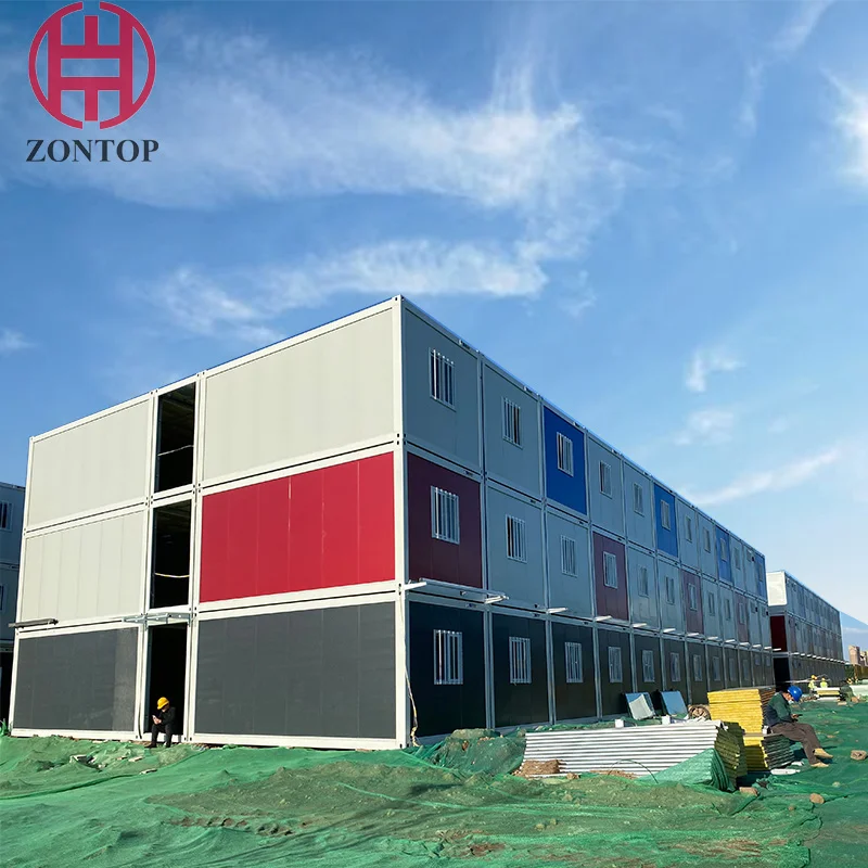 
China new design 3 bedroom prefabricated modular house homes Fast Build Light Steel prefab living container house 