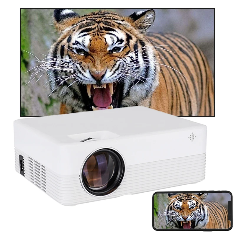 Portable Mini Projector 720P Outdoor Cinema Movie High Ansi Lumens High Quality