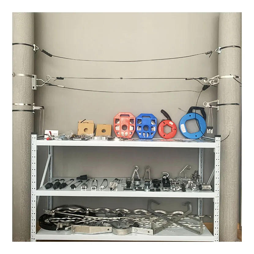 Outdoor FTTH Insulation Tension Clamp Fiber Optic Drop Cable Wire Clamp