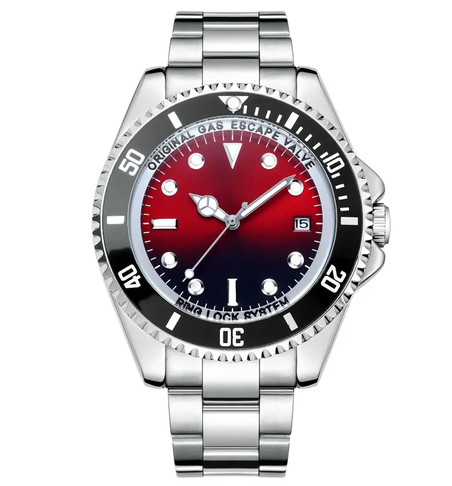 OEM ODM High Quality Watch Men Luxury 904L Stainless Steel Glass Waterproof 3A Mechanical Watch