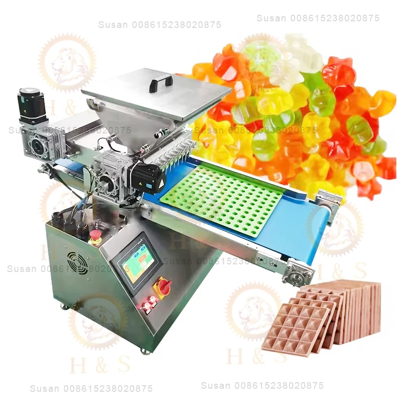 Small Confectionery Hard Soft Candy Making Machine Jelly Lollipop Gummy Candy Production Line