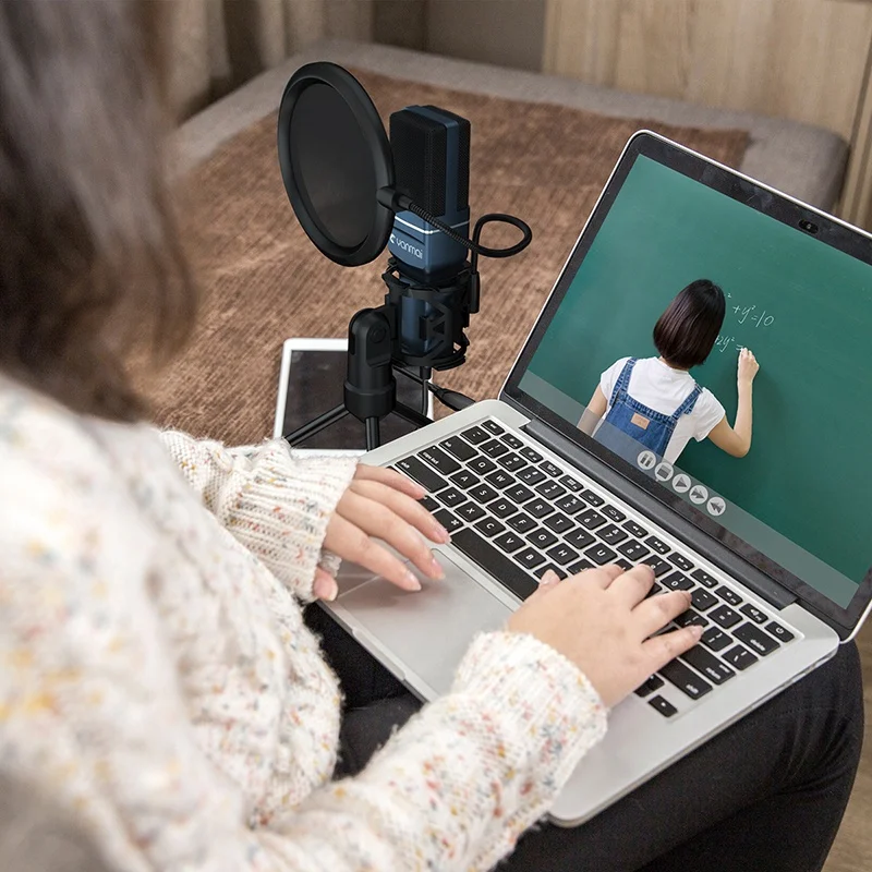 Cheap new hot SF-777 USB microphone set for singing podcasting