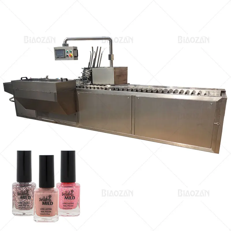 Полностью автоматическая упаковочная машина для упаковки лака для ногтей