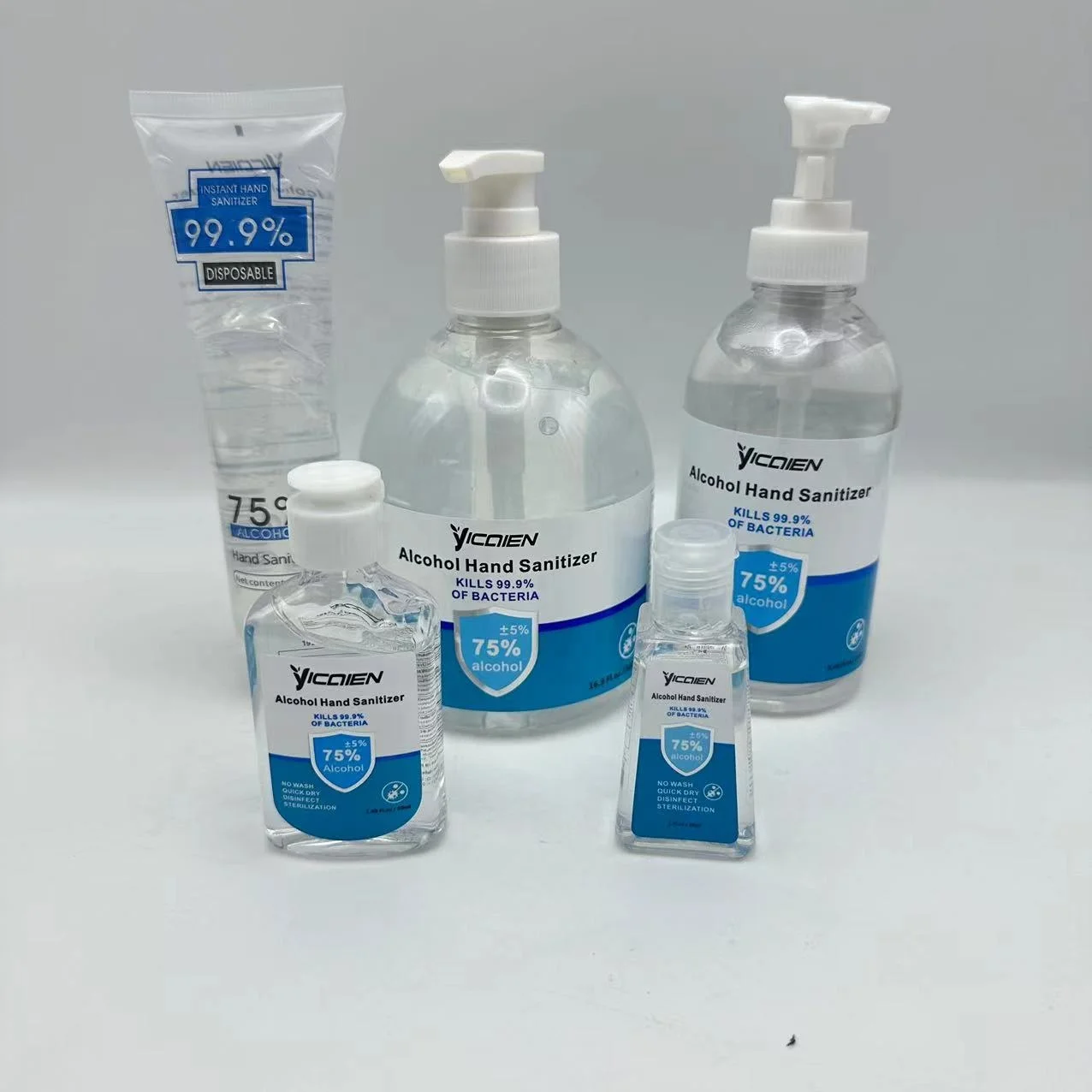 OEM/ODM own brand 250ml silver ion antibacterial hand sanitizer leave-in gel hand wash gel