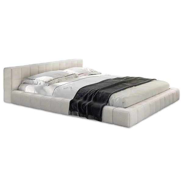 Modern cheap king size bedroom furniture fabric Tufted Bed