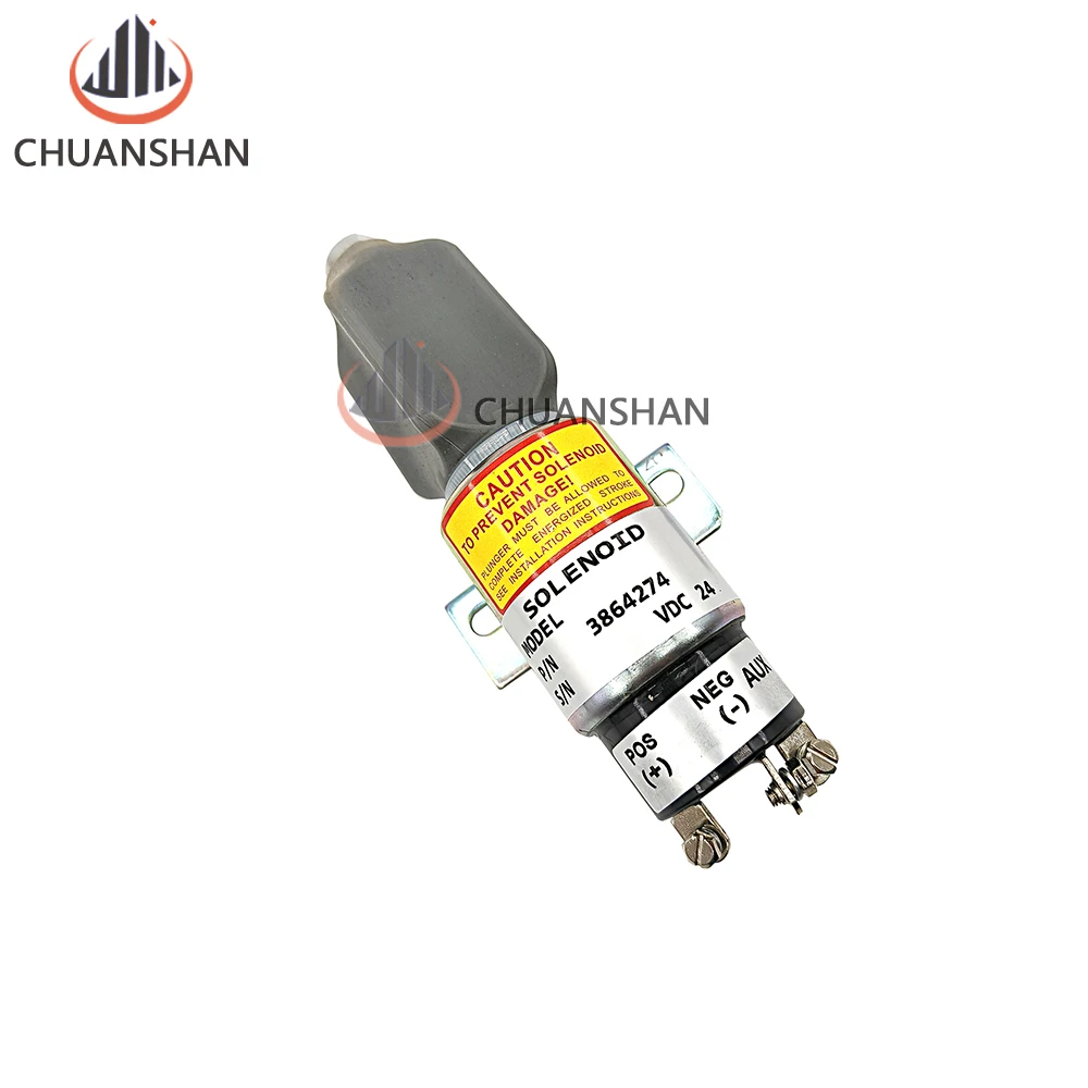 3864274 Stop Shutoff Solenoid for Cummins Hyundai Flameout Motor Valve Switch 1700-2536