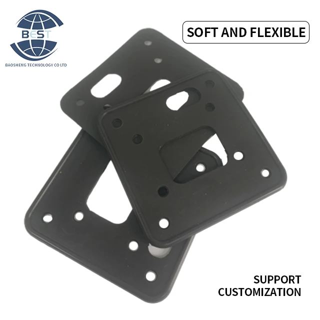 Factory hot sale 3mm thickness can be customized insulation wear-resistant porous square shock-absorbing rubber mat