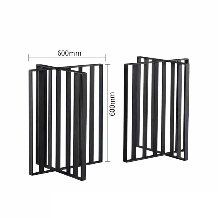 Wholesale Cheap Modern Cafeteria Round Design Pedestal Steel Industrial Cafe Coffee Table Bases For Restaurant Stands