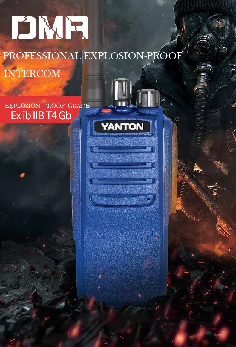 DM 900 professional digital explosion proof intercom dangerous gas IP67 waterproof analog long distance two way radio