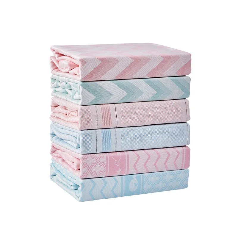 100% Bamboo Fiber Summer Cool Blanket Children Bamboo Cover Blanket Adult Ice Silk Cover Bed Sheet for Summer Office Nap Blanket