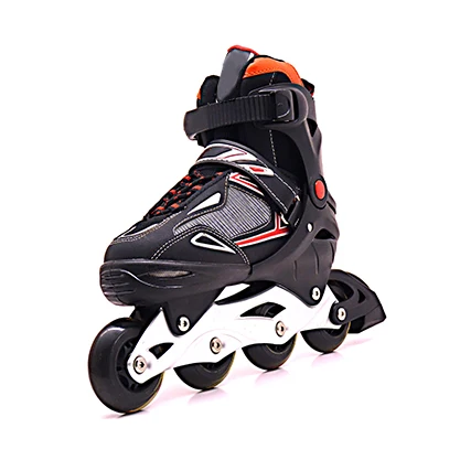 Amazon hot Adjustable 4 PU wheels rollerskates roller inline scating skiting shoes patine quad flashing roller skates for kid