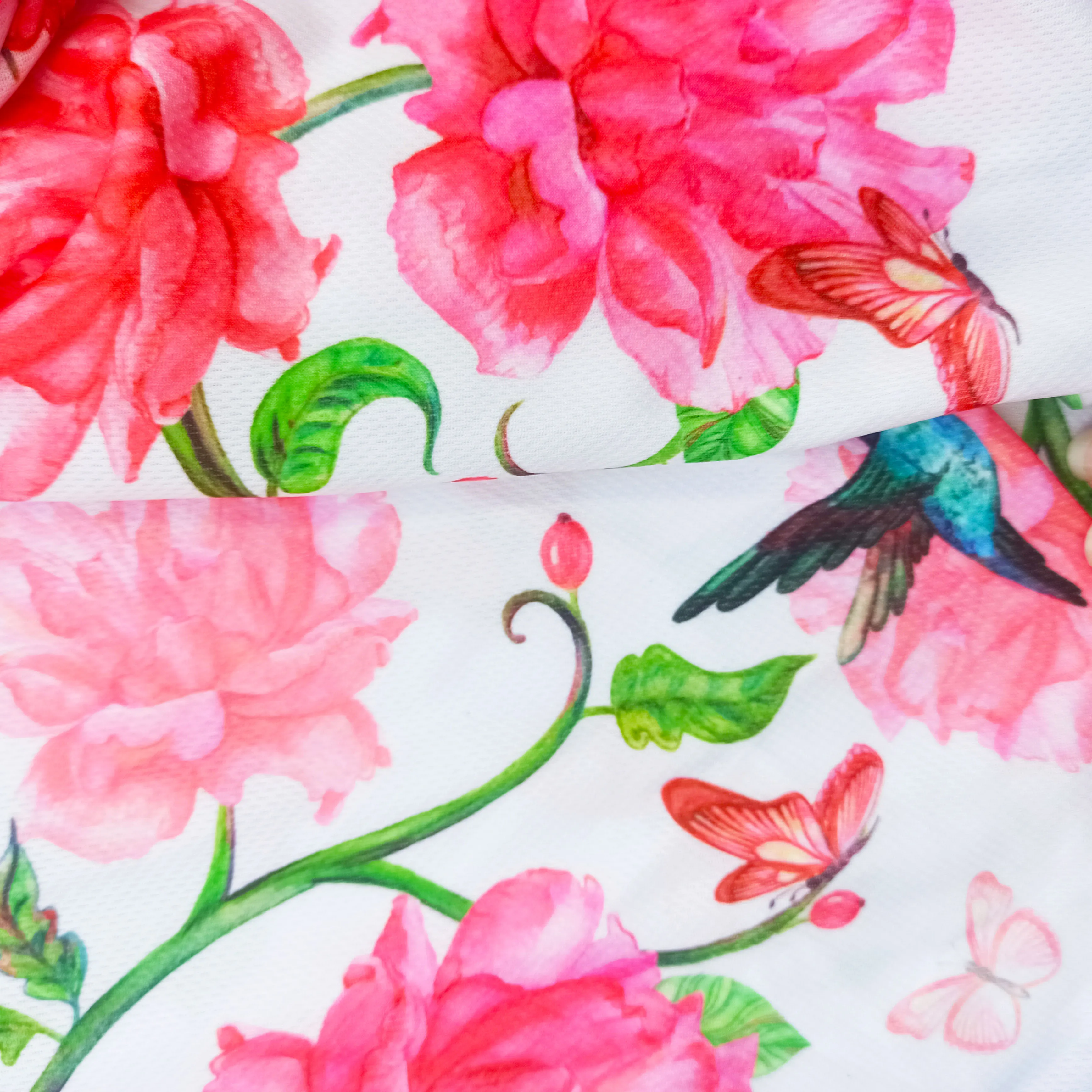 No MOQ Custom Digital Printing Athletic Knit Poly Lycra Fabric Printed