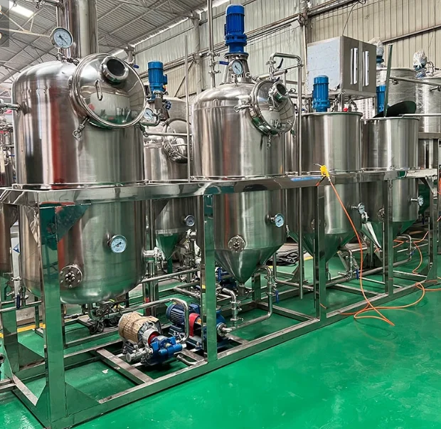 Soybean Oil filtering Machine avocado   animal Oil Refinery Machine canola oil refinery machine